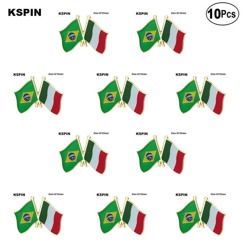 Brazylijskie broszki flagowe flagowe pinowe plamki Bról Bról Pins Brócki