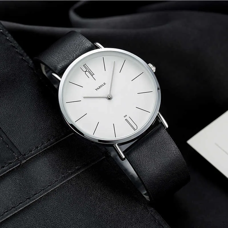 Reloj Watch Men Orologio al quarzo ultra sottile impermeabile per uomo Fashion Simple Black Men Watch Orologio da polso maschile Montre Homme