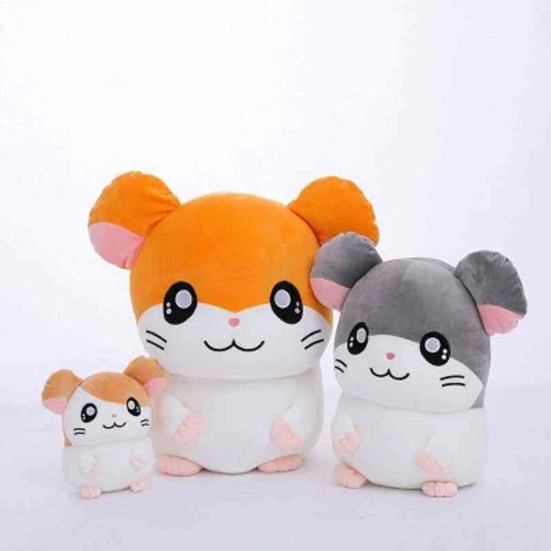 Hamtaro 플러시 장난감 슈퍼 소프트 일본 애니메이션 햄스터 어린이위한 인형 장난감 어린이 만화 그림 장난감 어린이 생일 선물 Y211119