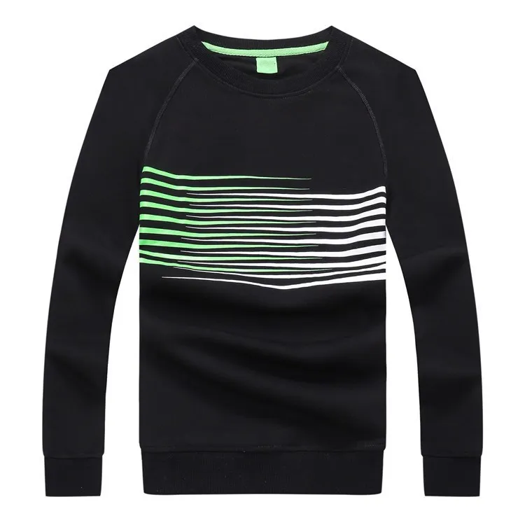 Alemão Marca de Inverno e Outono Hoodies Casuais Solta Color Stripe Impressão de Manga Longa Tops Outdoor Masculino Suor