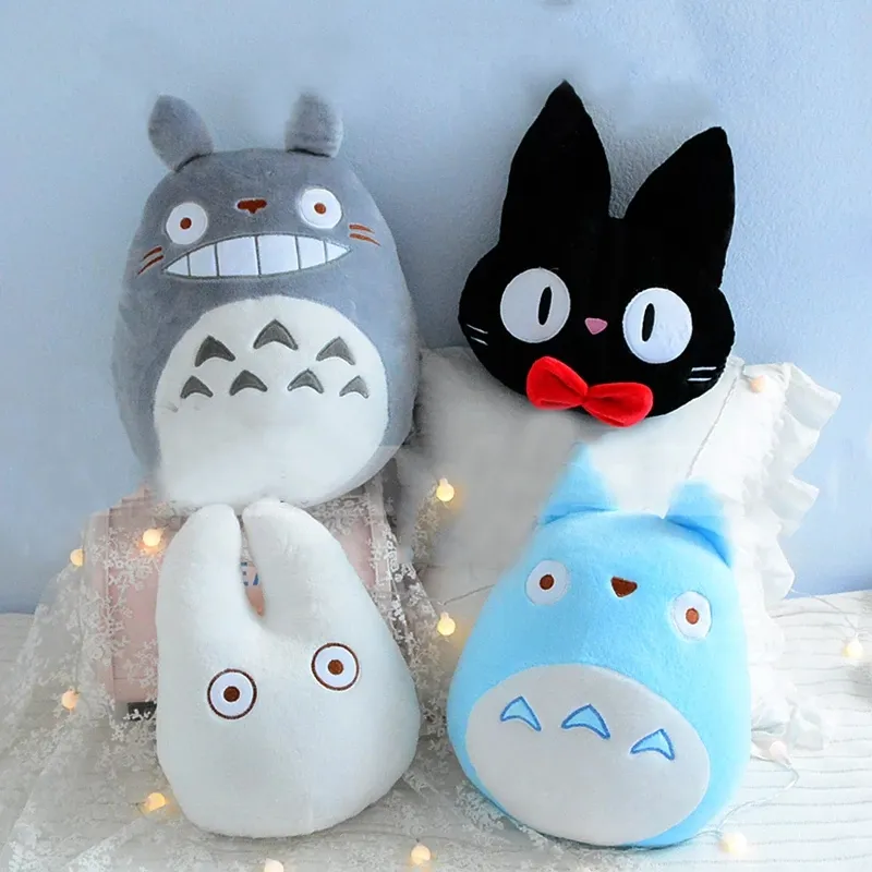 Leuke Totoro Pluche Kussen Gevulde Kiki Totoro Toy Japanse Anime Figure Pop Home Zachte Decor Sierkussens Kussen