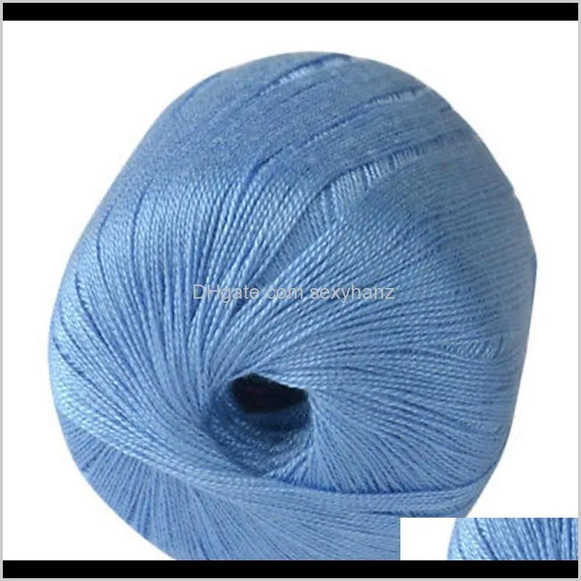 wholesale 400 meters cotton cord thread yarn for embroidery crochet knitting lace handicraft tool hand stitching thr qylpig