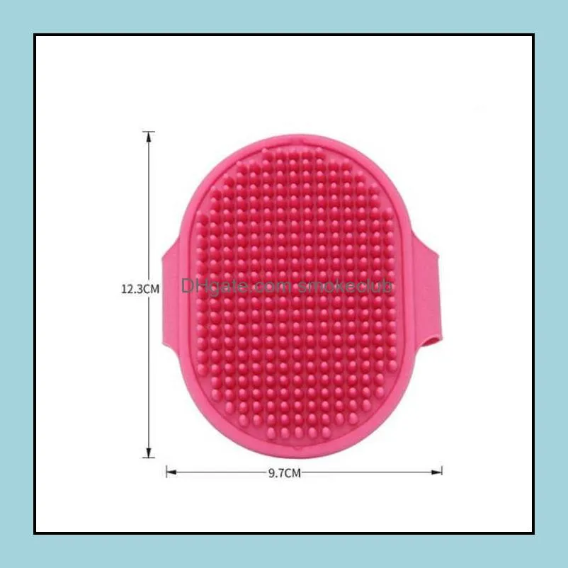Dog Bath Brush Comb Silicone Pet SPA Shampoo Massage Brush Shower Hair Removal Comb For Pet Cleaning Grooming Tool LLE10363