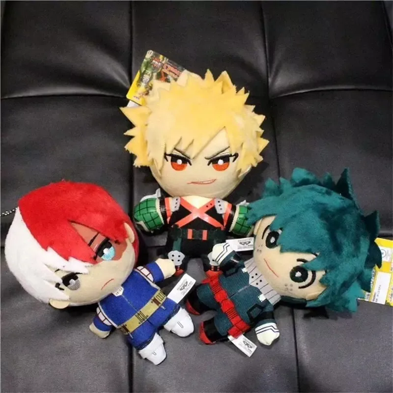 애니메이션 My Hero Academia 봉제 장난감 이즈쿠 미도리 카츠키 Bakugo Shoto Todoroki 어린이를위한 인형 장난감 생일 크리스마스 선물