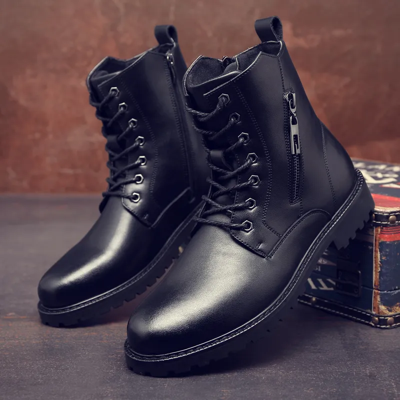 Botas militares sales de vestir hombre
