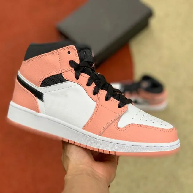 Jordan one mid pink sales quartz