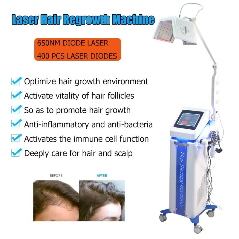 5 i 1 hårväxtmaskin 650nm diod laser skönhet håravfall behandling hår återväxt laser skönhetsmaskiner