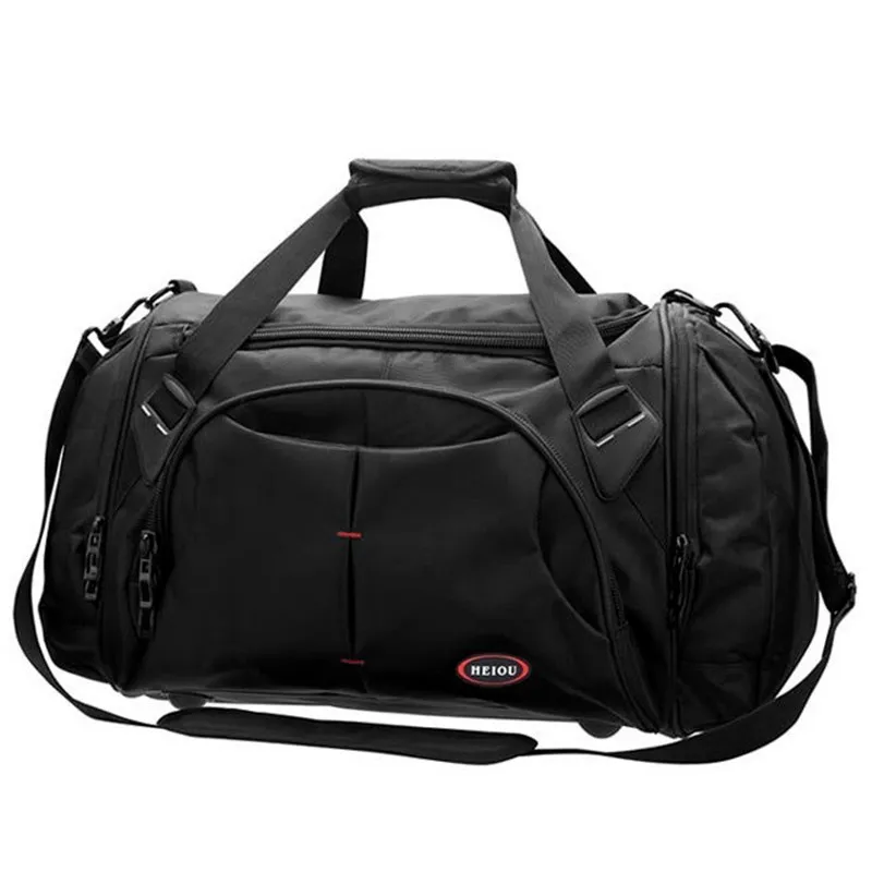 Travel Bags Fashion Men Waterproof Hight Quality Nylon Large Luggage Duffel for weekend Overnight Big Black