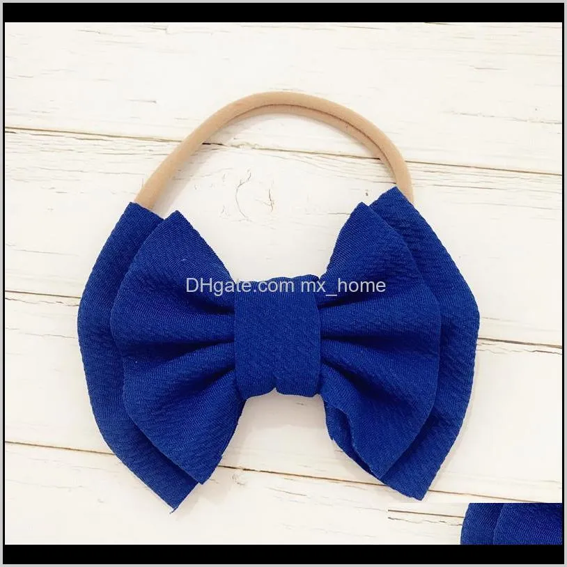 baby headband big bow baby hairband girls elastic knotted headbands kids turban stirnband bow knot kids hair accessorie rusia