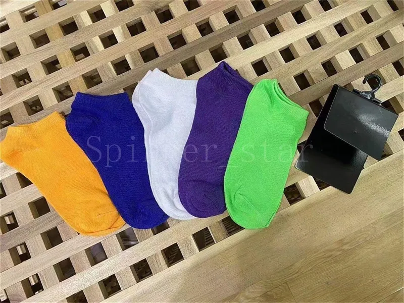 enfants chaussettes mode quatre saisons pur coton lettre cheville respirant doux doux pour la peau confortable