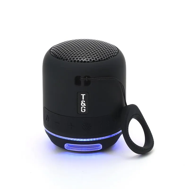 Taşınabilir Hoparlörler Varış TG294 Kablosuz Hoparlör Mic ile LED Renkli Işık Subwoofer Stereo Bluetooth FM Radyo