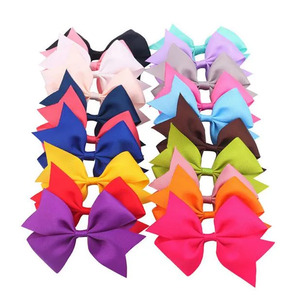 2022 Nya Boutique Hair Bows Baby Girls Kids Headwear Children Alligator Hair Clip Grosgrain Ribbon Hairpins