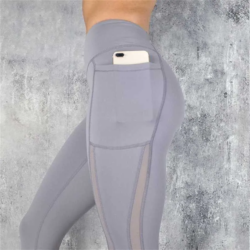 SVOKOR Fitness Frauen Leggings Push-up Hohe Taille Tasche Workout Leggins Mode Lässig Mujer 3 Farbe 211204