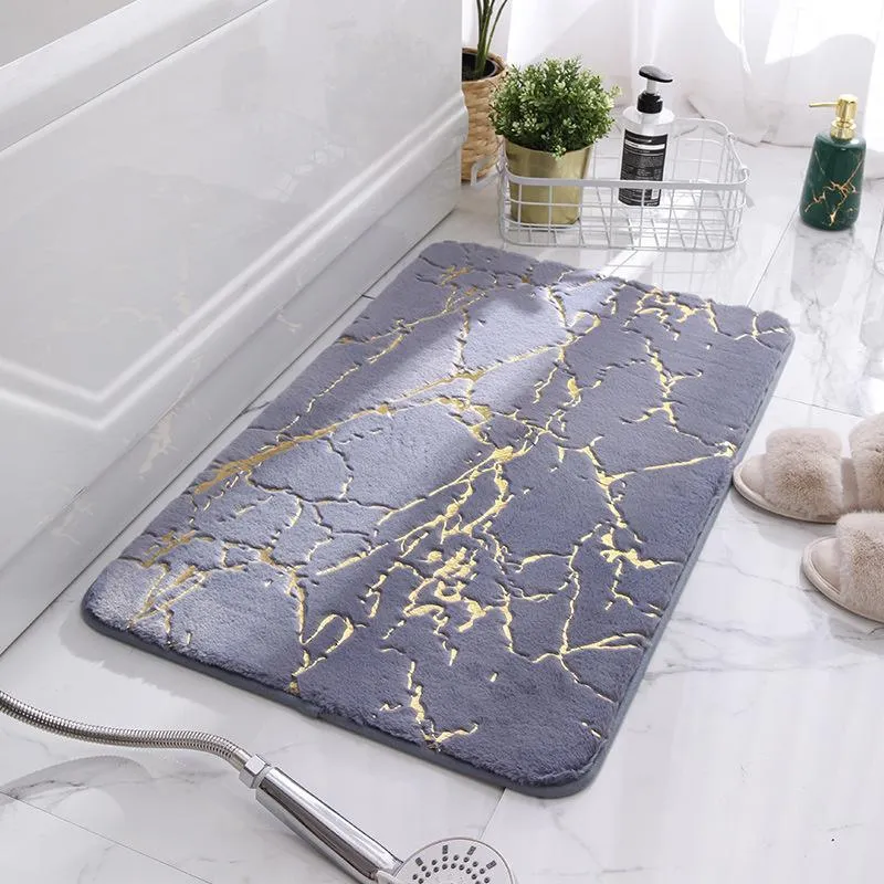 Tapetes macios Faux Fur Quarto Cozinha Tapete Banheiro Absorvente Não-Slip Assoalho Tapete Home Tapetes