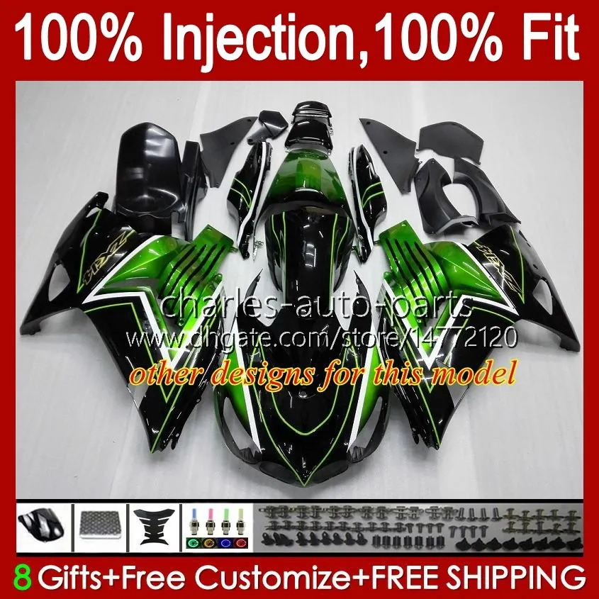 Unpainted ABS Fairing Kit For Kawasaki Ninja ZX14 (2006-2011) – 24pc Set By ZXMT