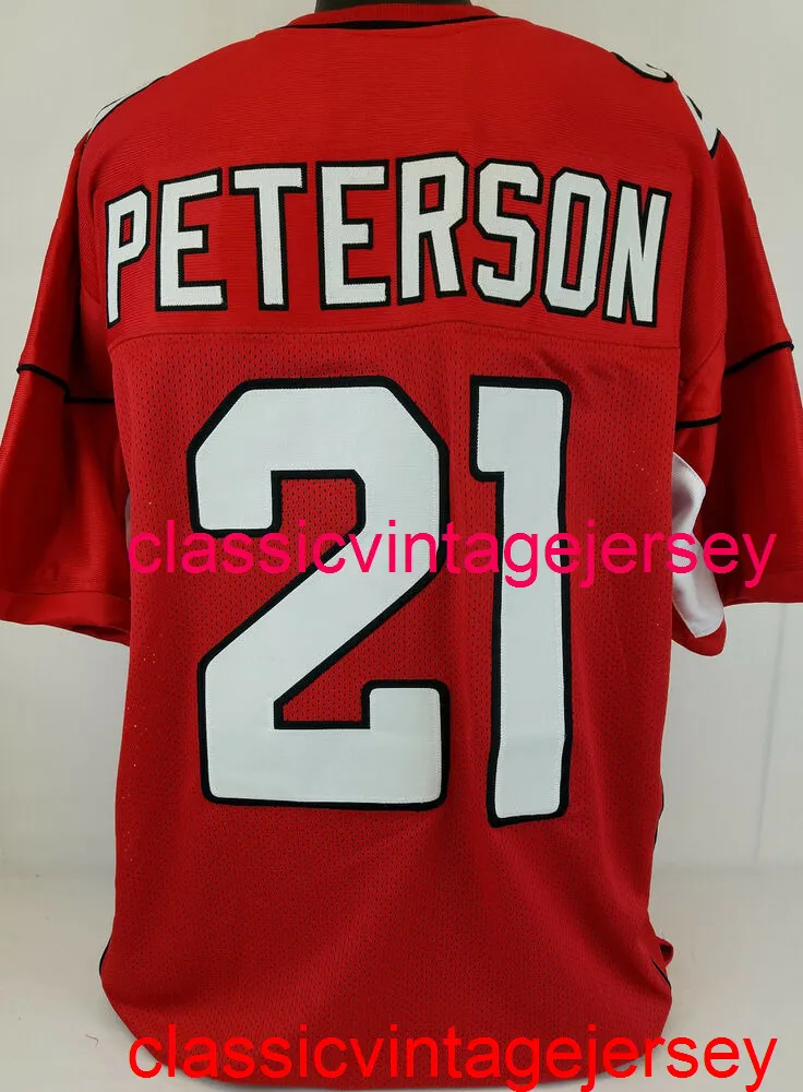 Cousu hommes femmes jeunes Patrick Peterson personnalisé cousu rouge Football Jersey broderie personnalisé n'importe quel nom numéro XS-5XL 6XL