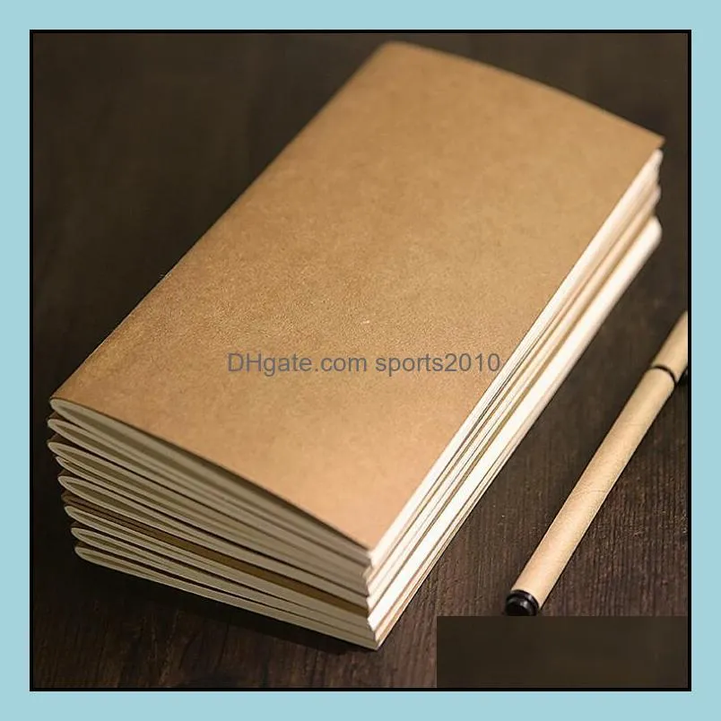 Kraft Notebook Paper Hand Copy Cover Notepads Blank Stitch Notepad kraft Cover Notebooks Daily Paper Journal Stationery LX1800