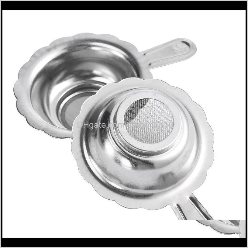 stainless steel tea mesh infuser with handle reusable small tea strainer loose tea leaf filter wb849