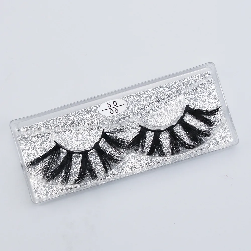 5D Faux Mink Eyelashes Fluffy Natural Long False Eyelashes 3D Lashes Soft Make Up Tools Extension Fake Eye Lash Factory Direct Sale