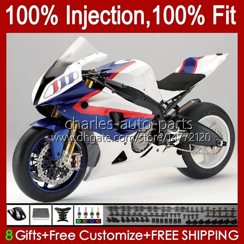 BMW S-1000RR S1000 RR 2009 2010 2014 2014 19NO.84 S1000-RR 09-14 S1000RR 1000 RR S1000RR 09 10 11 12 13 14 OEM 페어링 키트 블루 레드 화이트