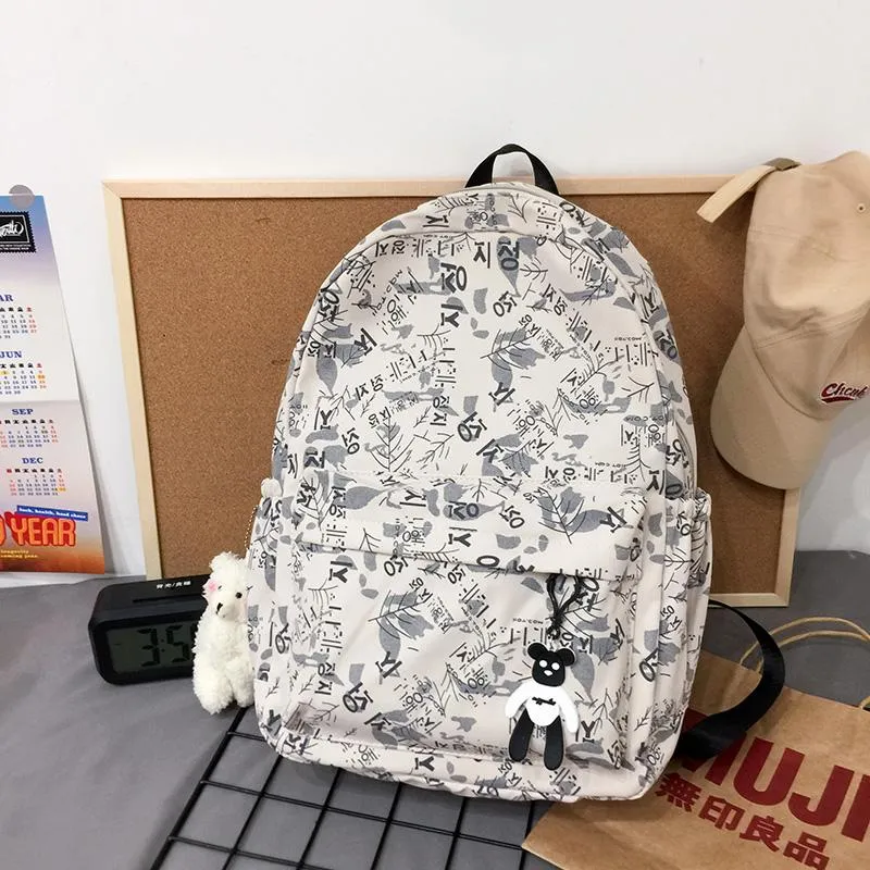 Backpack Purple Spirit Bird -Fashion Women' School Women Travel Bags Female Nylon Backpacks For