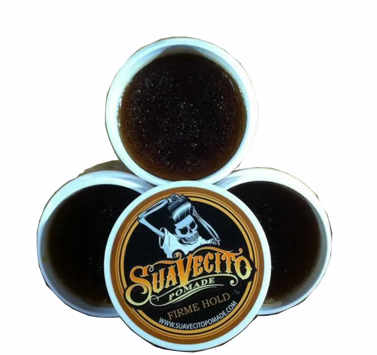 Suavecito Pomade Hair Gel Style firme Pomades Waxes Strong hold restoring ancient ways big skeleton slicked back oil wax dhl