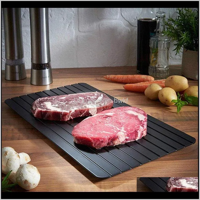fast defrosting tray thaw frozen food meat fruit quick defrosting plate board defrost kitchen gadget tool