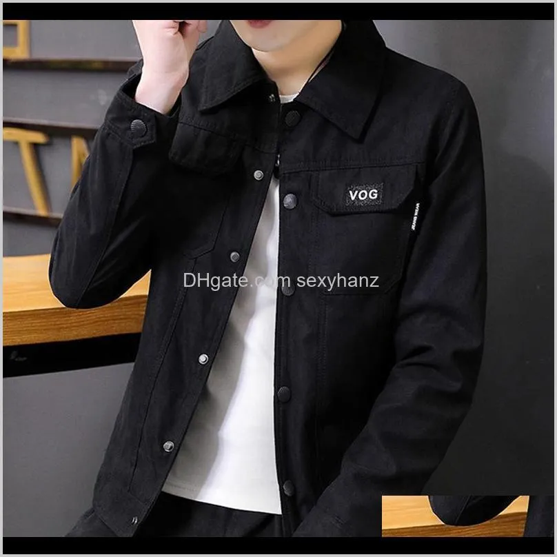 Outerwear Coats Clothing Apparel Drop Delivery Jacket Mens 2021 Spring And Autumn Korean Version Of The Trend Loose Sports Tooling Casual Jac