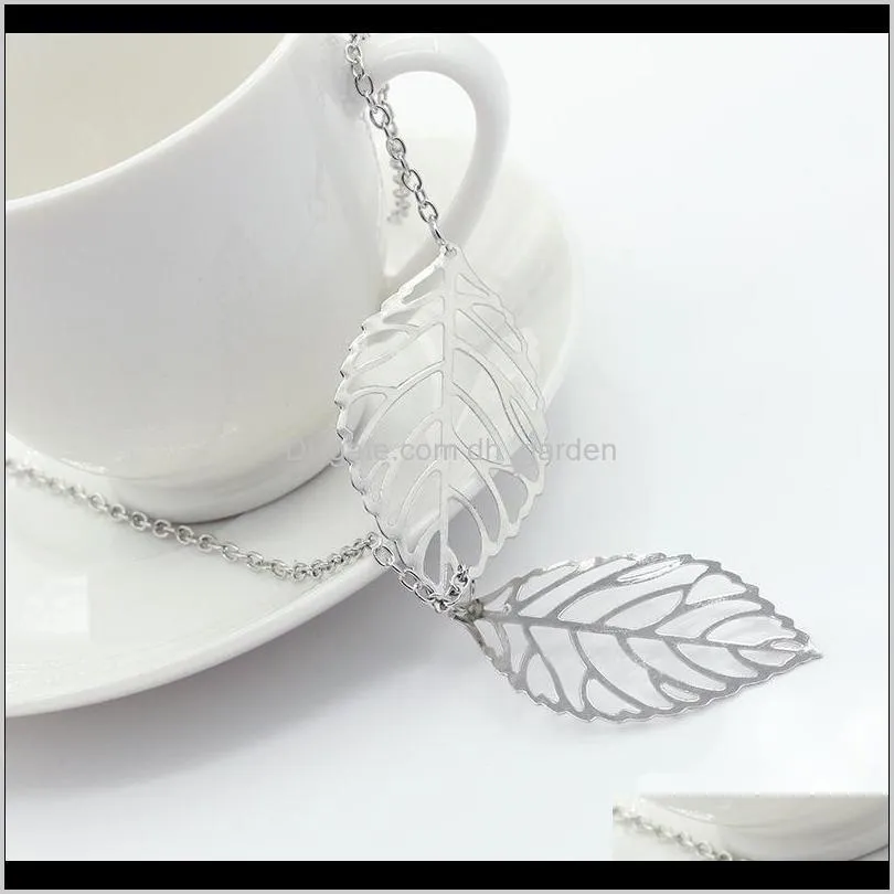 sales high quality korean fashion womens necklaces neck accesories for women leaf pendent necklace year gifts pendant