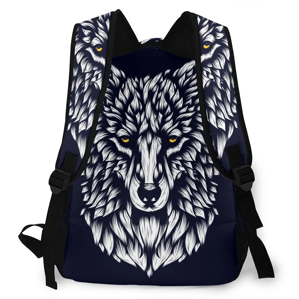 wolf head backpack