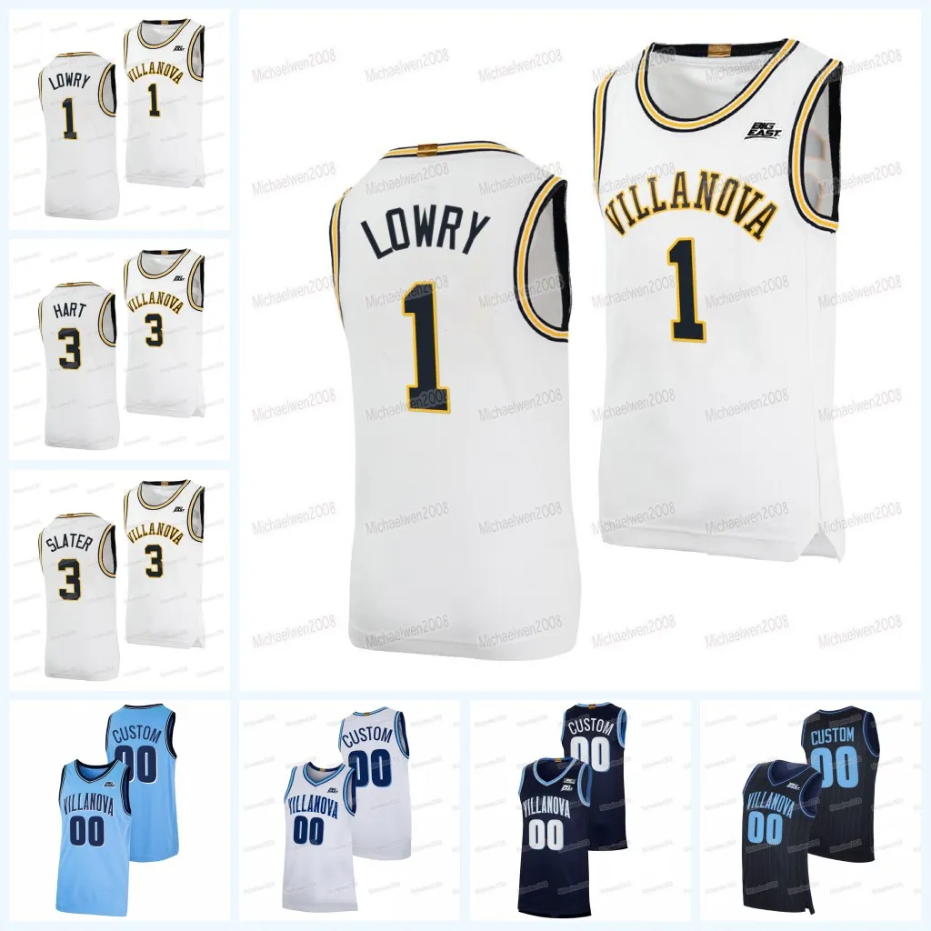 Anpassad Villanova Wildcats College Basketball Jersey NCAA Bryan Antoine Chris Arcidiacono Angelo Brizzi Caleb Daniels Eric Dixon Collin Gillespie Justin Moore