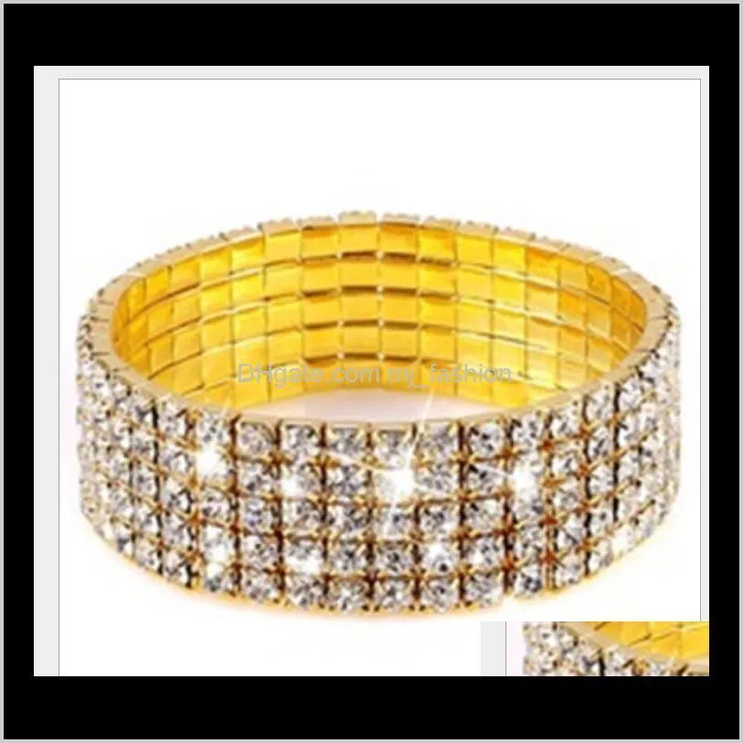 spiral rhinestone crystal stretch bangle bracelet wedding bridal jewelry accessories for women hot sale bracelets ps2389