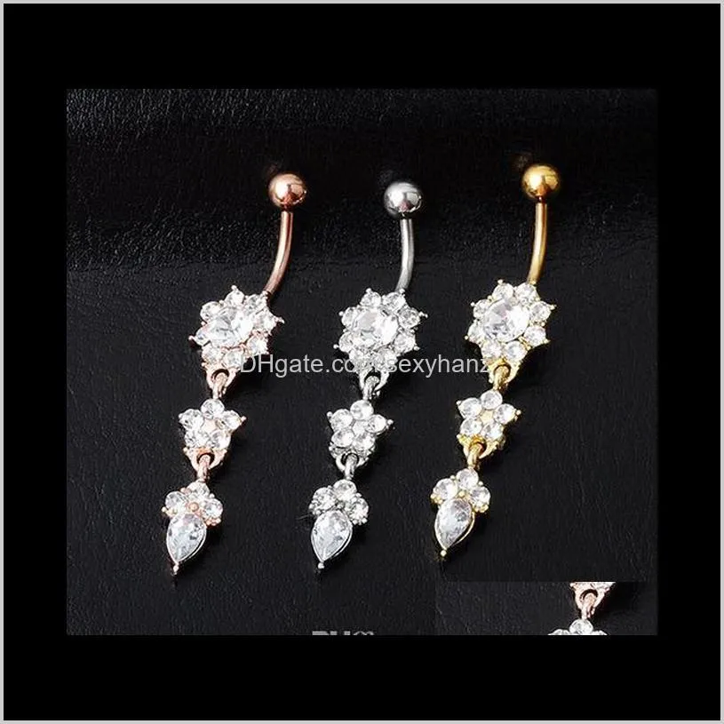 d0684 ( 2 colors ) nice styles clear color navel belly button ring piercing body jewlery 1.6*11*5/8 belly ring body jewelry