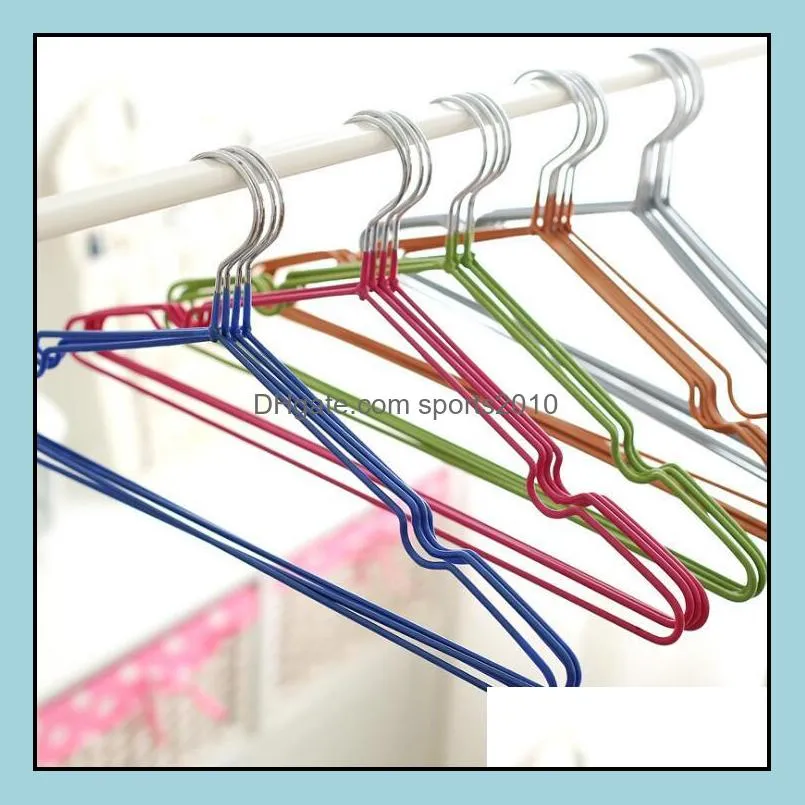 T new clothes hanger with groove, nano metal hanger, slip hanger, dry and wet clothes hanging, factory direct sales LX1476