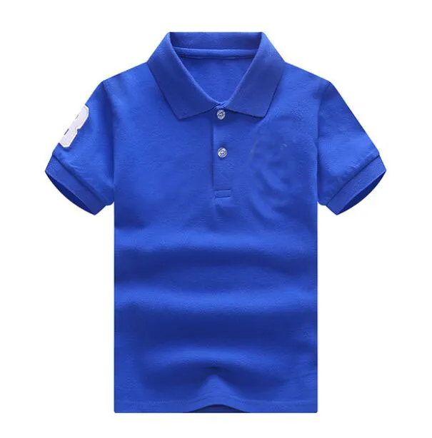 Enfants Garçons Polos Couleurs Solides Toddler Boy Revers Manches Courtes Tops Filles Lersure Vêtements Bébé Coton T-shirts, for2-16T