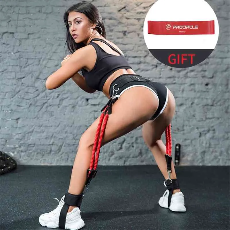 Beute Band Set - Workout Widerstandsbänder Butt System für ein Bikini ABS-Bauchmuskeln Muskeln mit verstellbarer Taille 210624