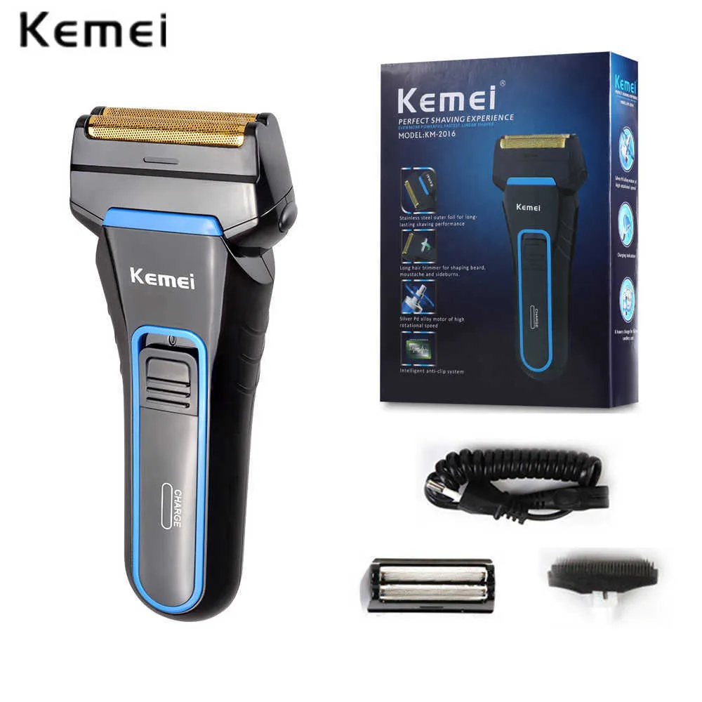 KEMEI Electric Shaver Recarregável Recarregável Lâmina Twin para Homens Shaving Machine Groomer para homens Care Cuidado Elétrico Km- P0817