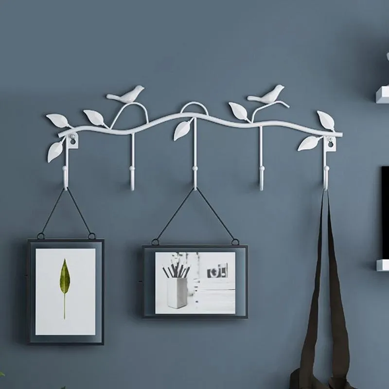 Szafa odzieżowa Ptaki Ptaki metalowy stojak na ścian i kapelusz wielofunkcyjny haczyki do sypialni do salonu kutego żelazo