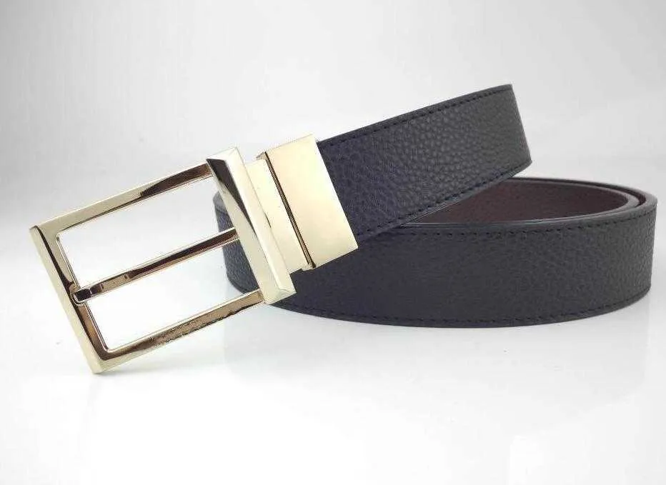 3.8 Belt men and women leather non-slip buckle frame simple fashionable essential for business travel