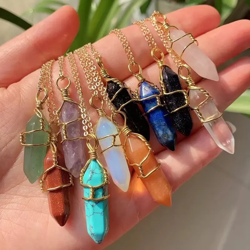 Real healing crystal necklace deals