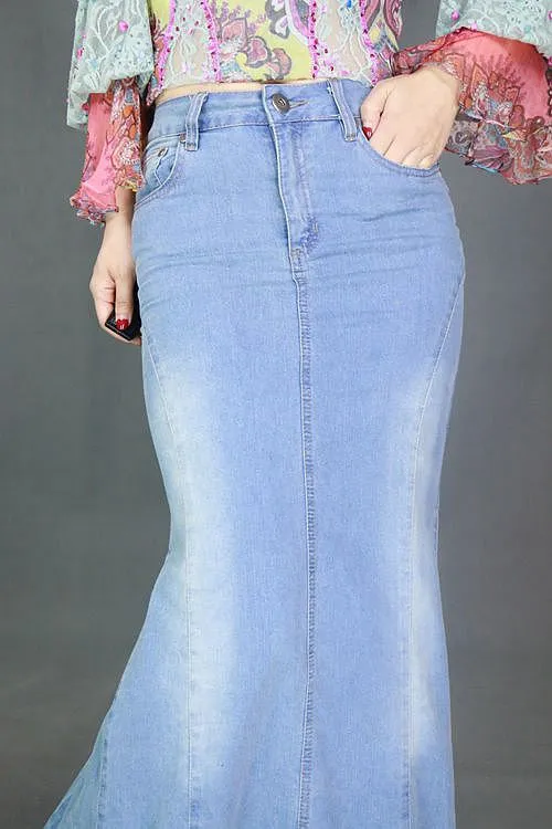 herlipto♡mermaid slit denim skirt herlipto 𝖢𝗈𝗆𝗂𝗇𝗀 𝗍𝗈 𝗒𝗈𝗎 𝗌𝗈𝗈𝗇