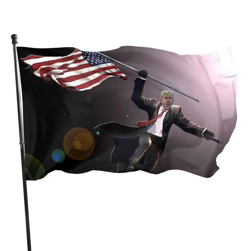 Houd Amerika Great First Tank Hero Donald Trump Flag 90x150cm