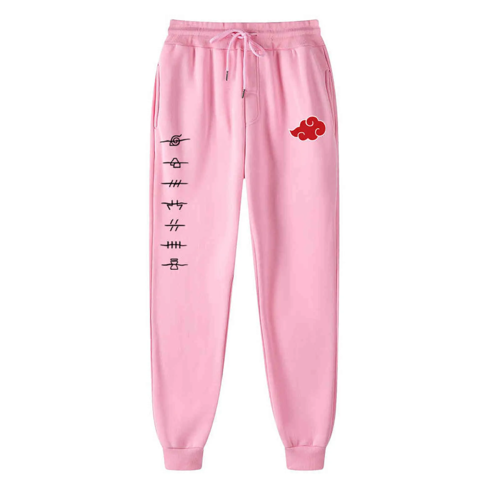 Akatsuki Cloud Symbols Print Ms Joggers Brand Woman Trousers