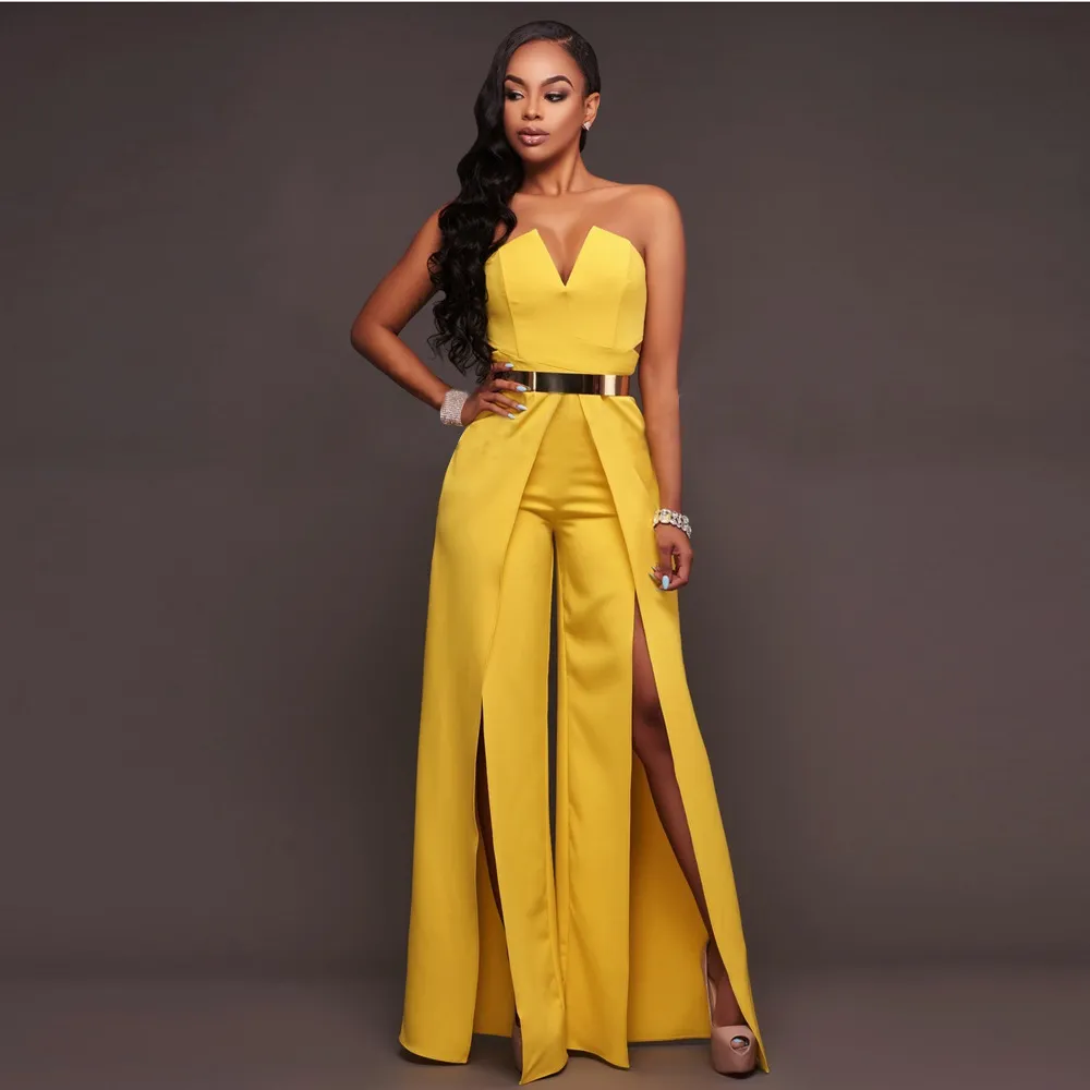 Designer jumpsuit evening wear deals