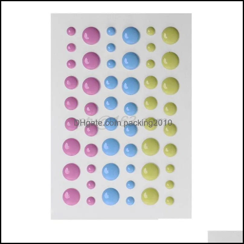 24Styles Enamel Dot Self Adhesive Embellishment Sprinkles Sticker for Cardmaking and Craft Scrapbook DIY Crafts Card Making Deco1