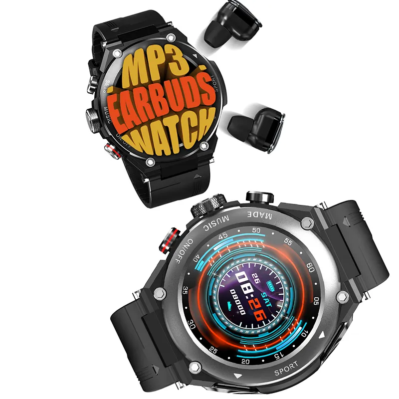 Top Seller NDW05 Smart Relógios Coração Fitness Tracker Sangue Pressurewater Proof Sports Bluetooth Watch + Headset