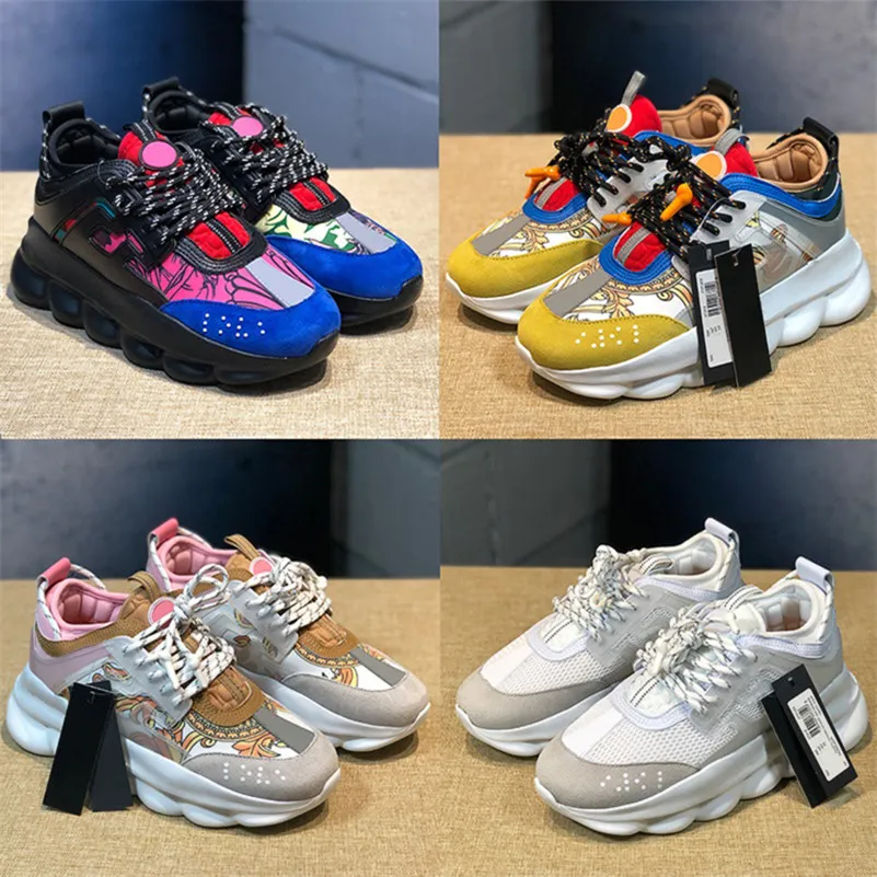 Topp Italien designer skor reflekterande höjd reaktion s sneakers trippel svart vit flerfärgad mocka röd gul fluo tan plattform män kvinnor 50