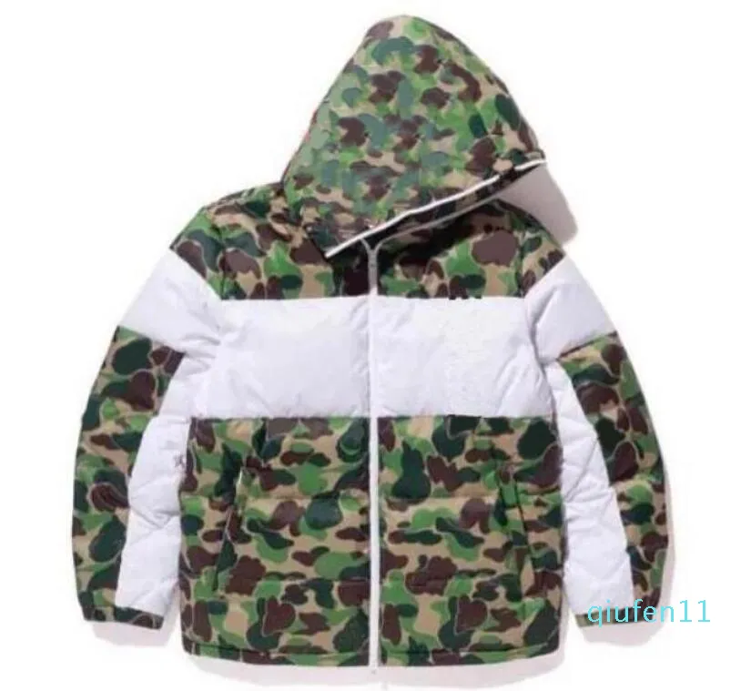 Winter Heren Design Jas Mode Camouflage Donsjacks Jas Met Patroon Heren Parka Trend Brief Afdrukken Streetwear S-3XL