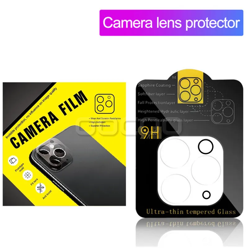 Transparant gehard glazen lensbeschermer voor iPhone 14 Pro Max 14Pro 14Plus 12 Mini 11 XR XS Telefooncamera Beschermingsfilm met retailpakket