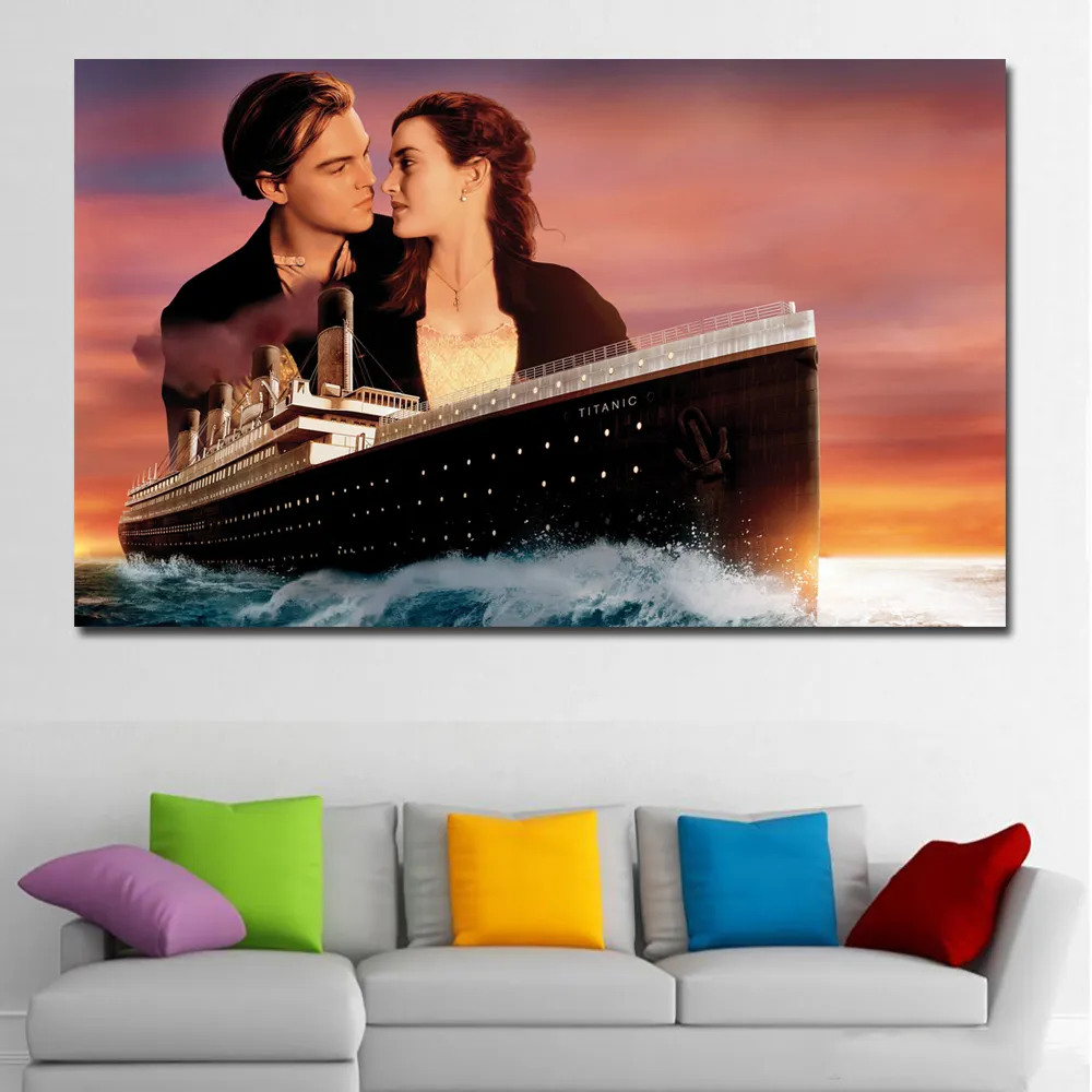 Save Big on Bulk Kate Winslet Leonardo Dicaprio Titanic Canvas Art Print  Canvas Painting Home Decoration Wall Picture For Living Room Best Deals  on